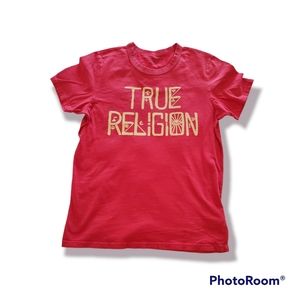 TRUE RELIGION, red t-shirt